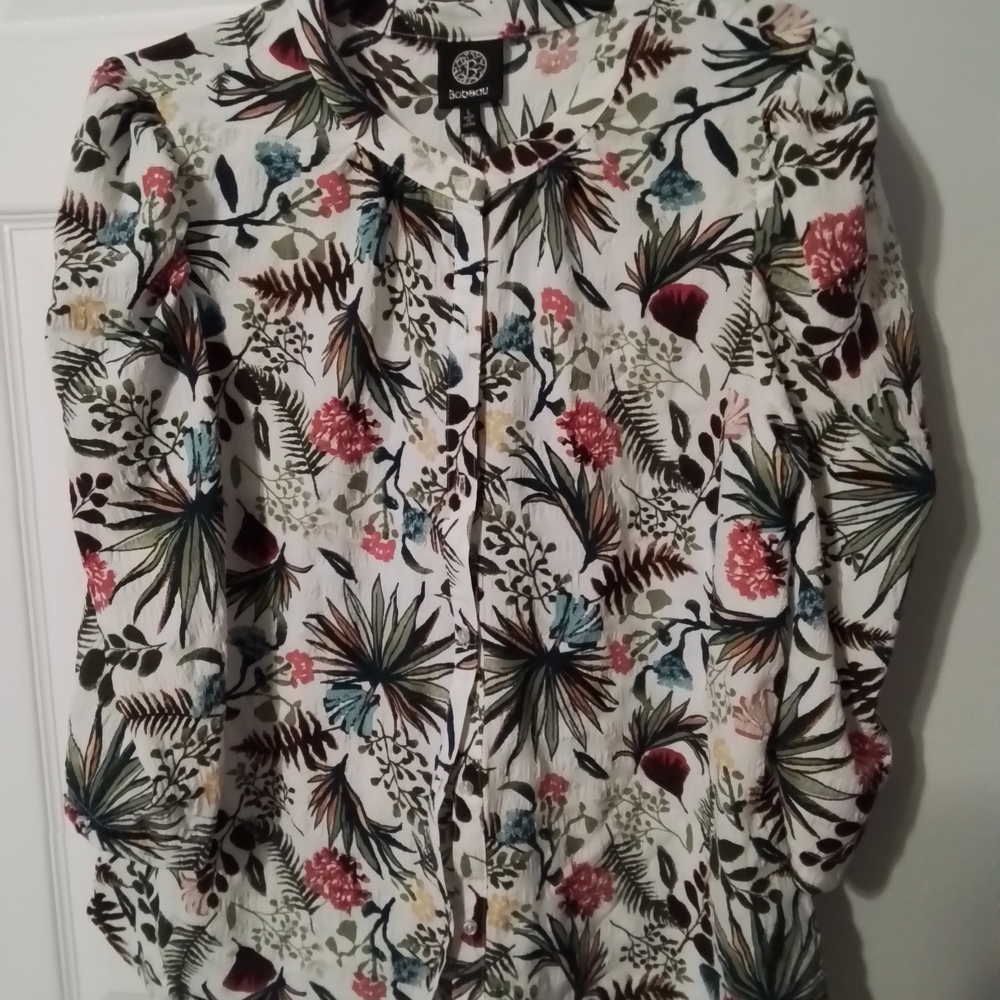 Bobeau Multicolor Floral Blouse
